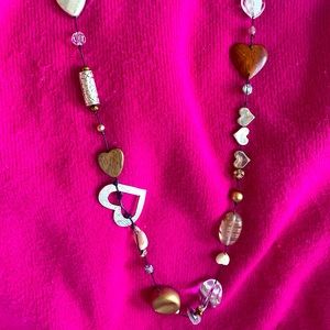❤️Heart and Bead Necklace. Coldwater Creek.